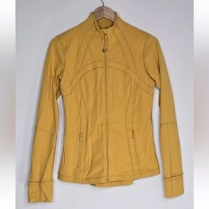 Lululemon Define Jacket Full Zip Honey Lemon Luon Yellow Size 8 Womens